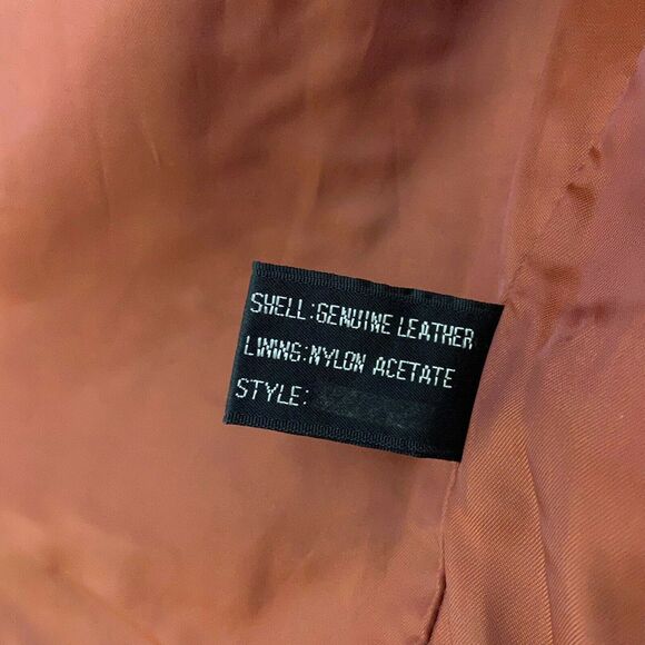 70s Hipster Leather Jacket Vintage Wilsons Womens Brown Genuine 3/4 Sleeve SZ 36 - Picture 8 of 15